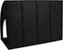 SAYEEC Sturdy Magazine Holder, 4 Compartments Plastic Desktop File Organizer for Document Storage (Black)
