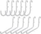 Pegboard Hooks 12 Pack Compatible with IKEA Skadis, Includes 6 L Style and 6 J Style Pegboard Accessories