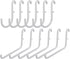 Pegboard Hooks 12 Pack Compatible with IKEA Skadis, Includes 6 L Style and 6 J Style Pegboard Accessories