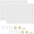 TORASO Cork Board Bulletin Board, 11“x14.5” - 2p with Pins, Eye Bolts, Gaskets, Screws for Office Home