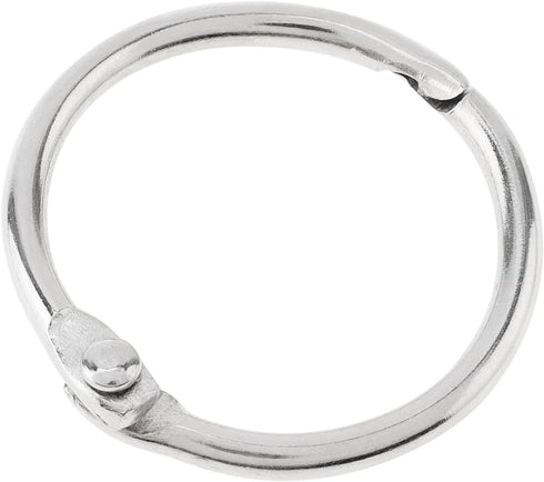 Smgda 30 Pack 1 Inch, Loose Leaf Binder Rings Office Metal Book Rings, for Index Cards, Rings for Flash Cards, Index