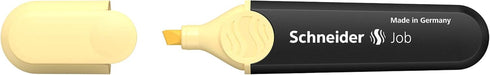 Schneider Pastel Job Highlighter Marker, Chisel Tip, Vanilla, Box of 10 (01525)
