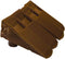 Downspout Gutter Guard - 4-Pack to Eliminate Clogs from Leaves and Debris (Brown)