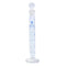 PATIKIL 25ml Graduated Cylinder, 3.3 Borosilicate Glass with Stopper, Clear, Blue Graduations for Lab Use
