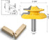 1/2" 45 Set, 3 Router Bit Degree Glue Joint Lock Miter, APlus Woodworking Cutter Tools Pcs