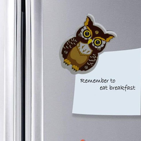 Magnetic Dry Erase Erasers - Whiteboard Eraser Pack of 8 Cute Owl Erasers with Felt for Professor Teachers Designer