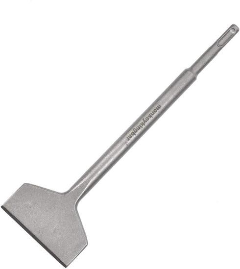 Monkey King Bar-3 IN Wide Floor Scraper - 10"x3" SDS Plus Tile Chisel for Floor and Wall Tile Concrete
