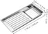 Stainless Steel Lab Tray for Beauty Salon Manicure Tools Small Instrument Organizer Tray for Tattoo Supplies