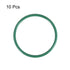 uxcell Fluorine Rubber O-Rings, 57mm OD 50.8mm ID 3.1mm Width FKM Seal Gasket for Machinery Plumbing, Green, Pack of 10
