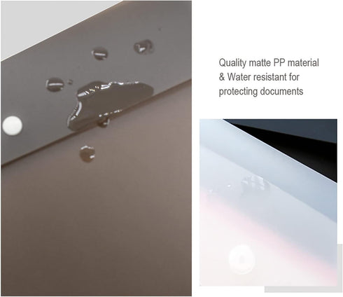 VANRA 5 Pieces A4 Envelopes Folders, Document Organizer with Snap Button Closure, A4 Letter Size, Brown