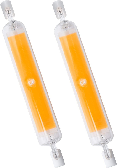 15W 118mm R7S LED Bulbs (2 Pack), 150W Halogen Equivalent, Dimmable T3 R7s Base, Warm White 3000K