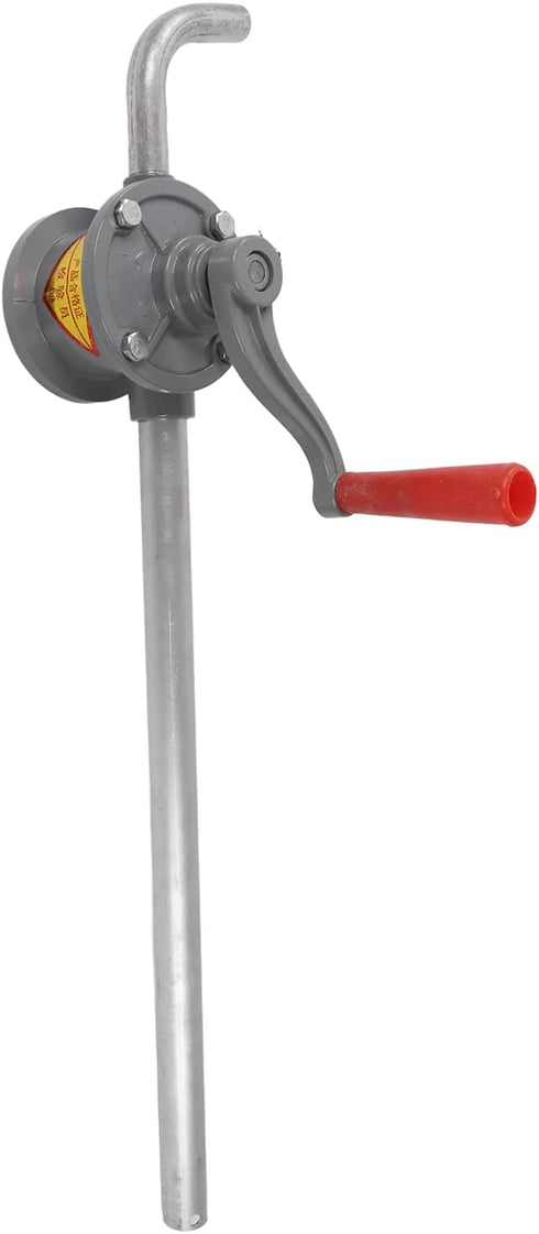 Rotary Hand Oil Transfer Pump, Portable Oil Pump for Gasoline and Kerosene, Hand Fuel Pump with Clockwise Rotation