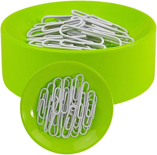 Clipwell Magnetic Paper Clip Holder - Easy Toss & Pick-Up - Holds