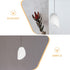 2pcs 42mm Angoily Plastic Small Lamp Shade Floor Light Covers Replacement White Shade Covers Inclined Horseshoe Shape