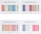 Monolike Color Palette Sticky Solid 501 A Set, 4p Self-Adhesive Memo Pad with 30 Sheets