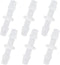 Plastic Hose Barb Fitting, 1/4" x 1/4" Pipe Connectors, Barbed Splicer Mender Joint Adapter, 6 Pcs