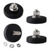 aosdanting 4pcs Rubber Coated Magnets with Bolts, Heavy Duty Magnets M6 Male Thread,