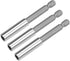 uxcell 3 Pcs 1/4 Inch Hex Shank by 3 Inch Magnetic Bit Holder Extension, Quick Release Power Tool
