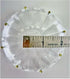 Generic 3.8 0.8 8 0.9" x with Gold Pins Crystal Glass Chandelier Bobeche Center Hole