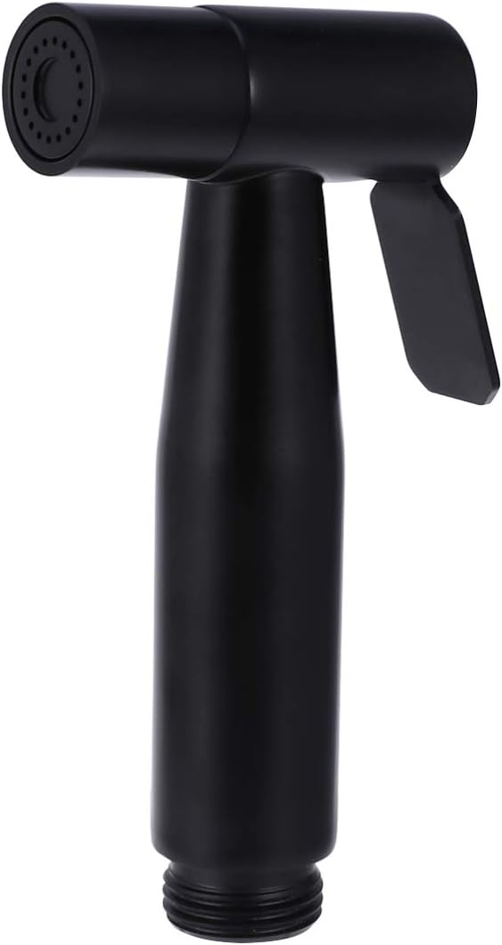 DOITOOL Handheld Bidet Sprayer Head for Toilet, Stainless Steel, Black, Modern Finish,