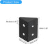 30Pcs 90 19x32x19mm uxcell Degree Plastic Corner Braces, Nylon Shelf Right Angle Brackets with Screws for Cabinets