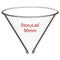 stonylab Glass Funnel, Thickened Borosilicate Glass, Stemless Funnel, 90 mm Inner Diameter for Lab Use