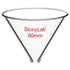 stonylab Glass Funnel, Thickened Borosilicate Glass, Stemless Funnel, 90 mm Inner Diameter for Lab Use