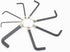 8pcs Allen Wrenches Set, 1.5-6 mm Hex Key Key Chain Set, Portable L Shape Bike Repair Tool