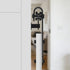 2Pcs (115x29mm, uxcell Sliding Barn Door Hardware Hanger, Mini Sliding Door Hardware for TV Stands Wardrobe Small