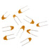 BOJACK 10 Values 300 Pcs Ceramic Capacitor Assortment Kit, 0.1 to 10 uF Multilayer Monolithic