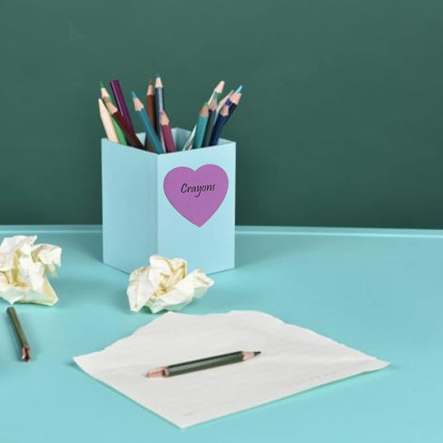 Sticky Notes, 560 Sheets 3 × 3 Inches Heart Shaped Self-Sticky Notes Pad in Bright Colors for Home Office Notebook