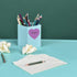 Sticky Notes, 560 Sheets 3 × 3 Inches Heart Shaped Self-Sticky Notes Pad in Bright Colors for Home Office Notebook