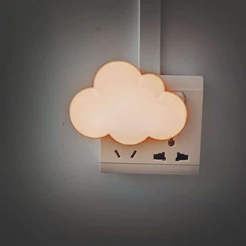 AUSAYE LED Night Light Plug in Lamp Light Sensor Cloud Night Light Energy-Saving Pretty Night Lights for Adults Kids