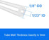 1/25" 1/8" (9.84 Quickun Silicone Tubing, ID x OD High Temp Food Grade Tubing Pure Silicone Hose Line Tube for Home