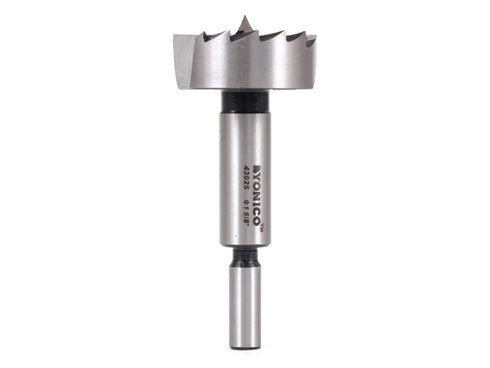 YONICO 43025S Steel Forstner Drill Bit, 1-5/8-Inch Diameter, 3/8-Inch Shank