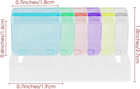 SHIDOW Carl Slide Clip, Colorful Plastics Medium Binder Clips for Office, 30Pcs