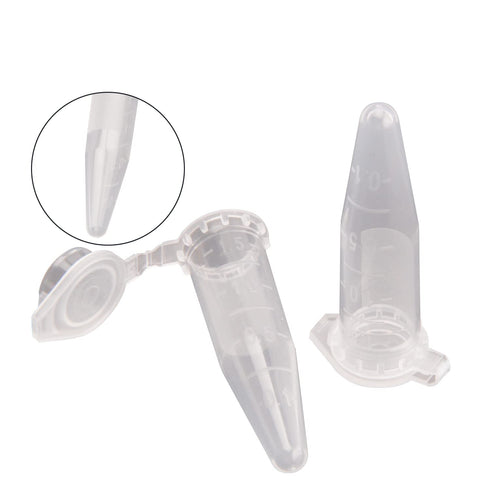 Othmro 1.5ml Conical Centrifuge Test Tubes with Snap Cap, 500pcs, Lab Test Container Vial for Liquid Sample Storage