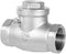1/2" Stainless Steel Check Valve, NPT Threaded Horizontal Check Valve for Water, Oil, and Air