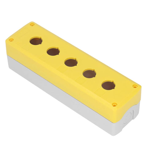 Hyuduo Waterproof Push Button Box Control Station Case Switch Shell with 5 Holes for Equipment