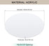8" 8.5-10" Lampshade Diffuser, Diameter Round Diffuser Lamp Shade for Drum Style Lampshades Pendants Softening Light
