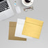 LUXPaper Square Invitation Envelopes | Peel & Press | Gold Metallic | 5 1/2" x 5 1/2" | 50 Qty