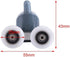 TOPINCN Shower Door Rollers - 8 Pcs Twin Bottom Top Pulleys Wheels Runners Replacement Kit for Bathroom