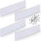 4 Pcs Gutter Valley Splash Guards with 40 Screws, Downspout Diverter for White Roofing, Residential Flat Shingle