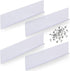 4 Pcs Gutter Valley Splash Guards with 40 Screws, Downspout Diverter for White Roofing, Residential Flat Shingle