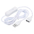 MECCANIXITY USB Extension Cable with ON/Off Switch, 2 Meter USB Male to Female Cord, Pack of 2