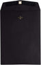 JAM PAPER 9 x 12 Open End Catalog Envelopes - Smooth Black with Clasp Closure, 50/Pack