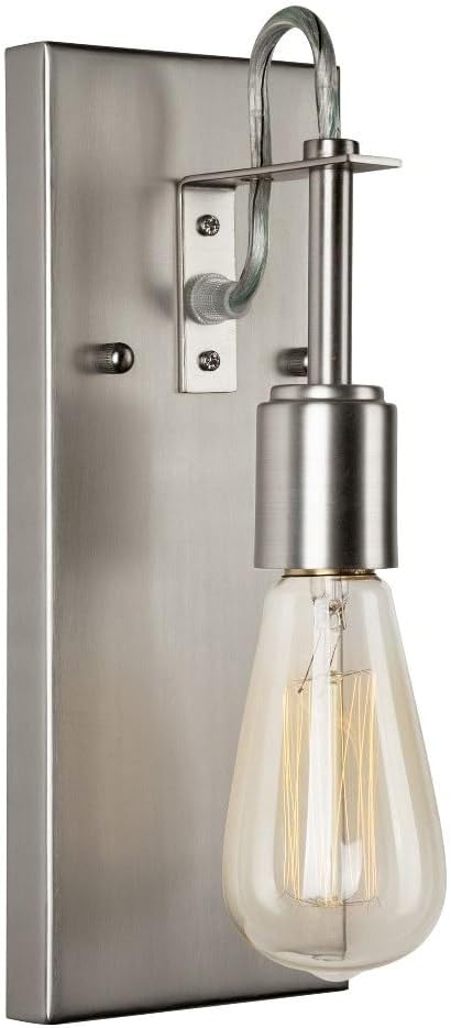 FORTE 7113-01-55 Silver One Light Wall Sconce
