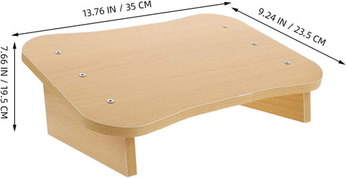Wooden Footstool for Nursing Office and Home Use Slant Design Foot Rest for Improved Posture Support Under Desk