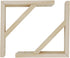 Dnyta 2 Pcs Rustic Wall Mount Wood Shelf Brackets, 7.8"x7.8" Unfinished Solid