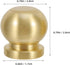 KaiYeA 8pcs Brass Cutting Board Feet Brass Wooden Box Ball Shaped Polished Tray Risers Serving Board Pedestal Legs